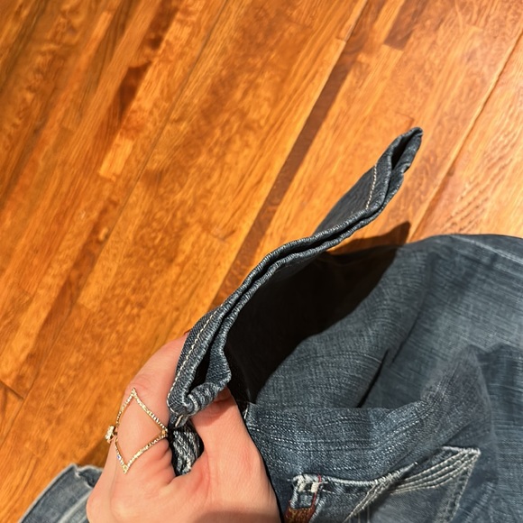 7 For All Mankind 7FAM Women's 31 Flynt Blue Bootcut Jeans Made in USA - Picture 10 of 16